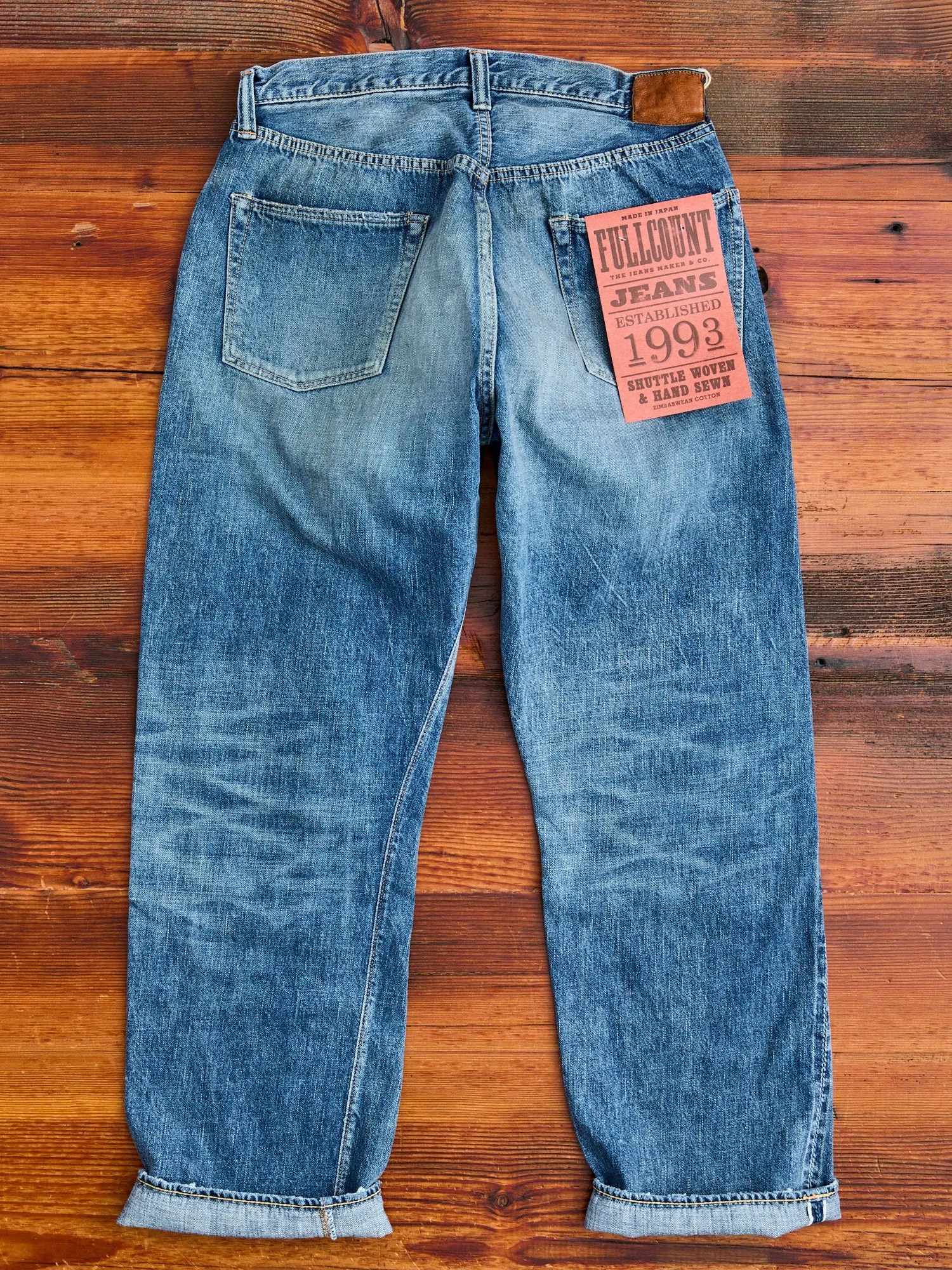 0105SS "Dartford" 11.5oz Washed Selvedge Denim - Wide Fit