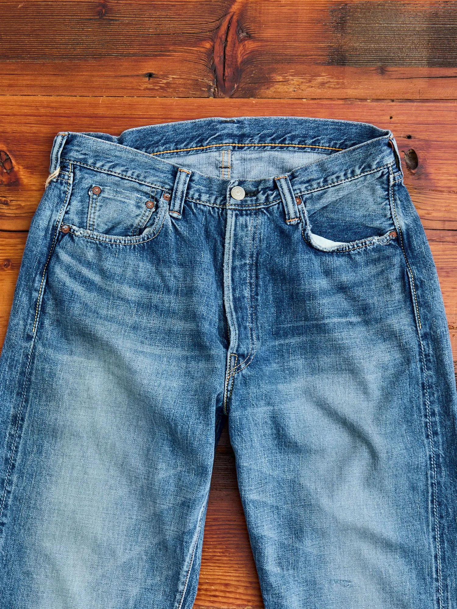 0105SS "Dartford" 11.5oz Washed Selvedge Denim - Wide Fit