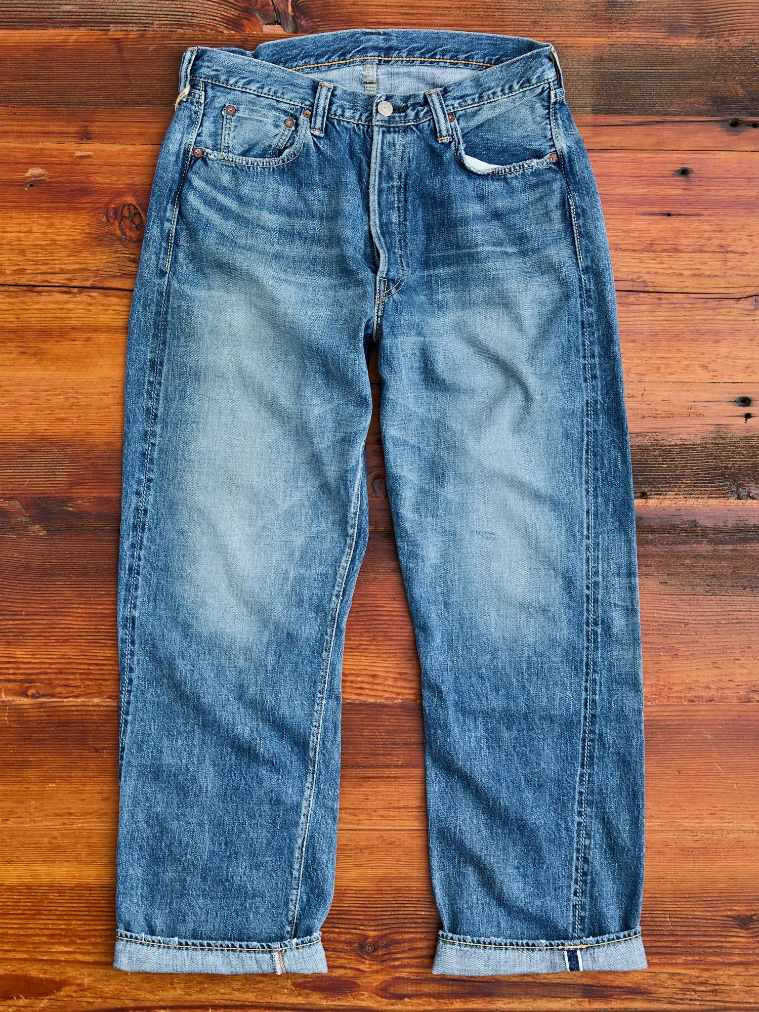 0105SS "Dartford" 11.5oz Washed Selvedge Denim - Wide Fit