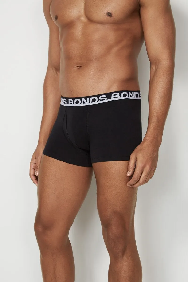 20 X Bonds Mens Everyday Trunks Underwear Black / Navy / Blue