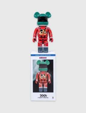 2001 SPACE ODYSSEY GREEN HELMET & ORANGE SUIT 1000% BE@RBRICK