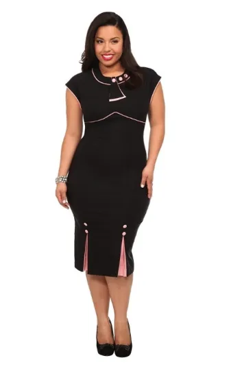 30 Bombshell Fitted Dress by Stop Staring! (4 Color Options)