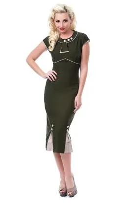 30 Bombshell Fitted Dress by Stop Staring! (4 Color Options)