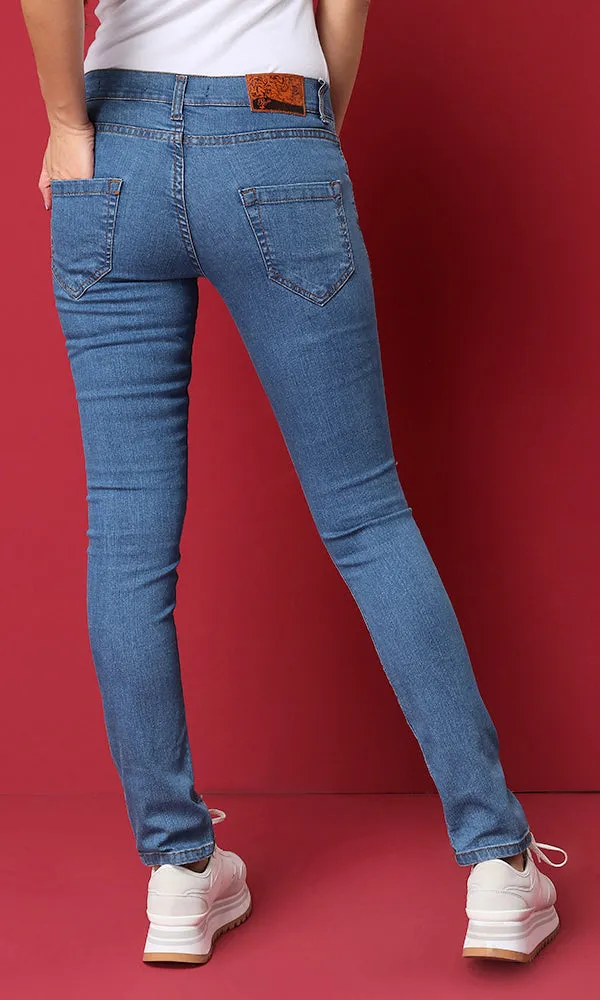 33566 Blue Jeans Slim Fit Basic Jeans