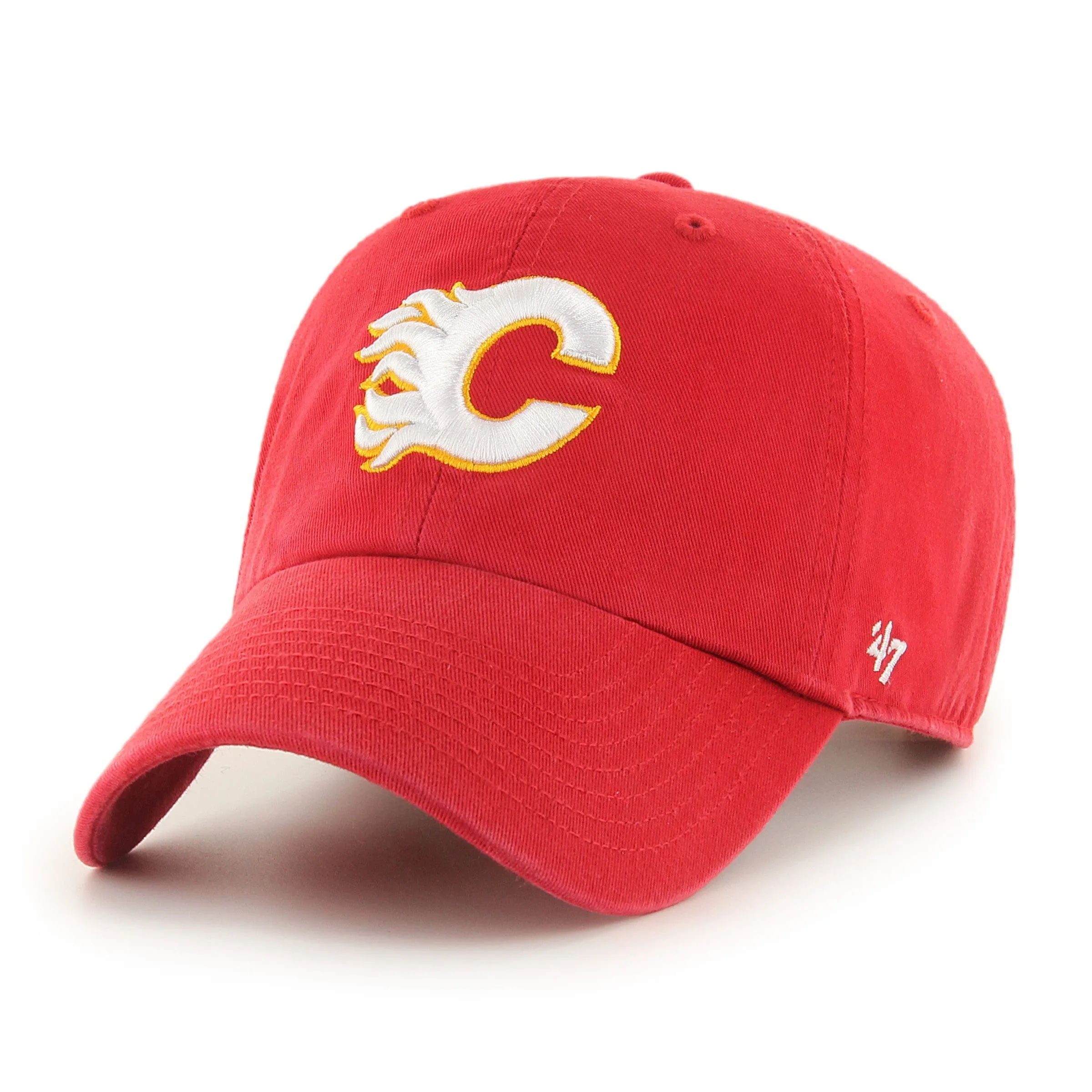 47 Brand NHL Clean Up Adjustable Hat - Calgary Flames