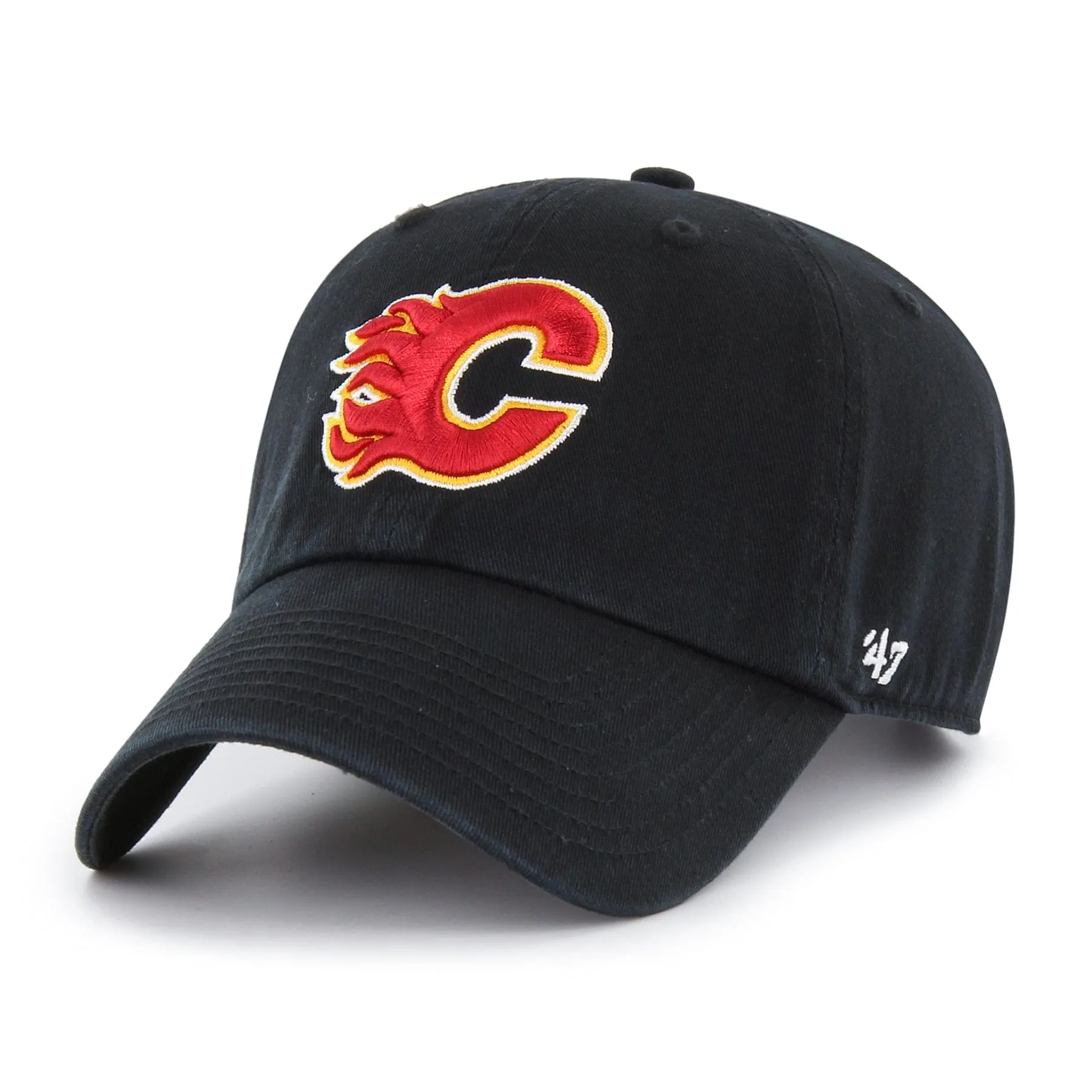 47 Brand NHL Clean Up Adjustable Hat - Calgary Flames