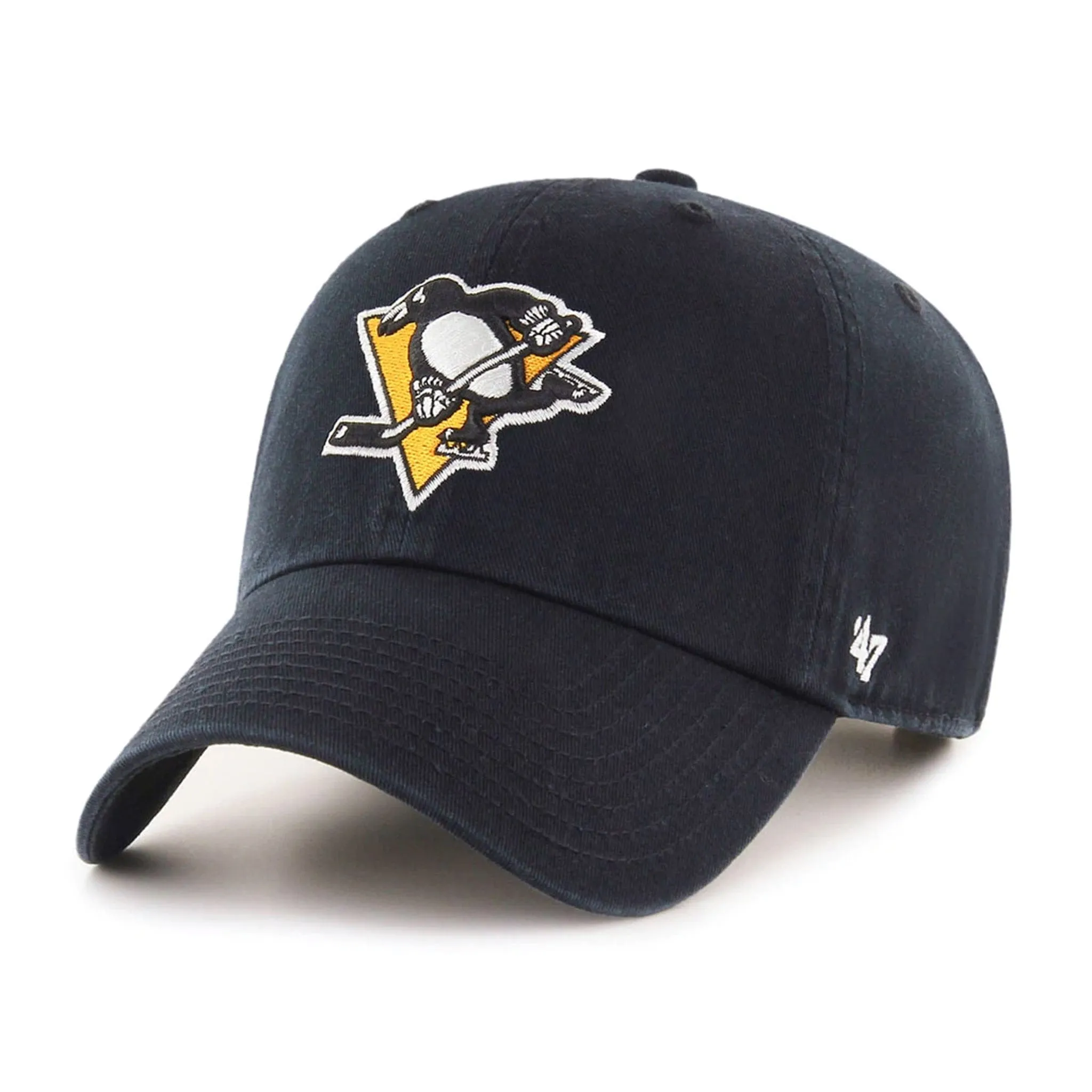 47 Brand NHL Clean Up Adjustable Hat - Pittsburgh Penguins