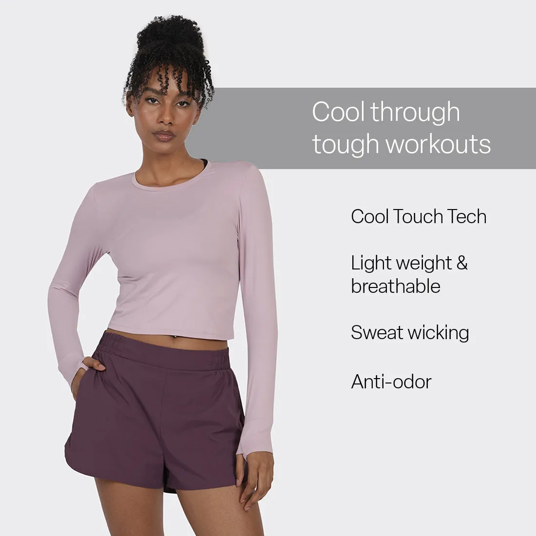 AeroCool™ Training - Crop Top Full Sleeves