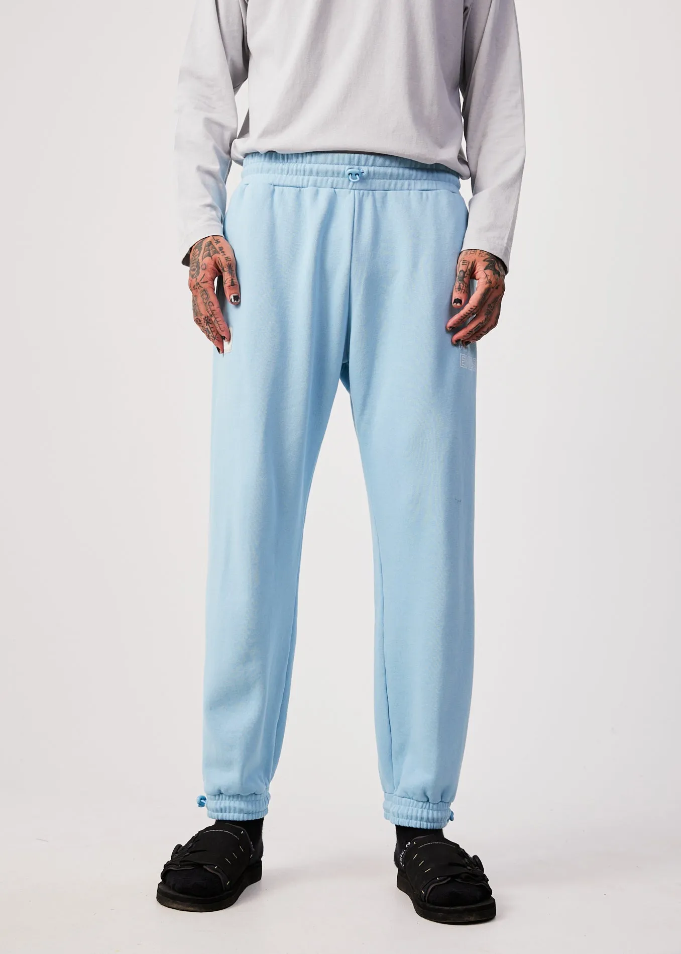 AFENDS Unisex Conditional - Unisex Sweat Pants - Sky Blue