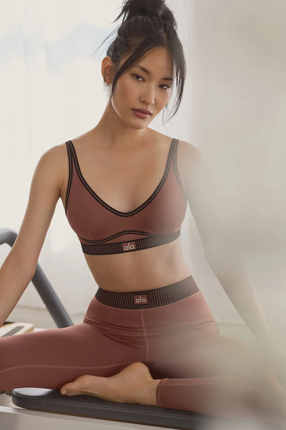 Airlift Line Up Bra - Chestnut