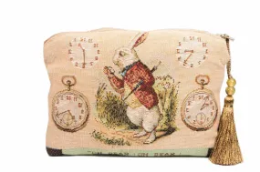 Alice in Wonderland Zip Purse White Rabbit