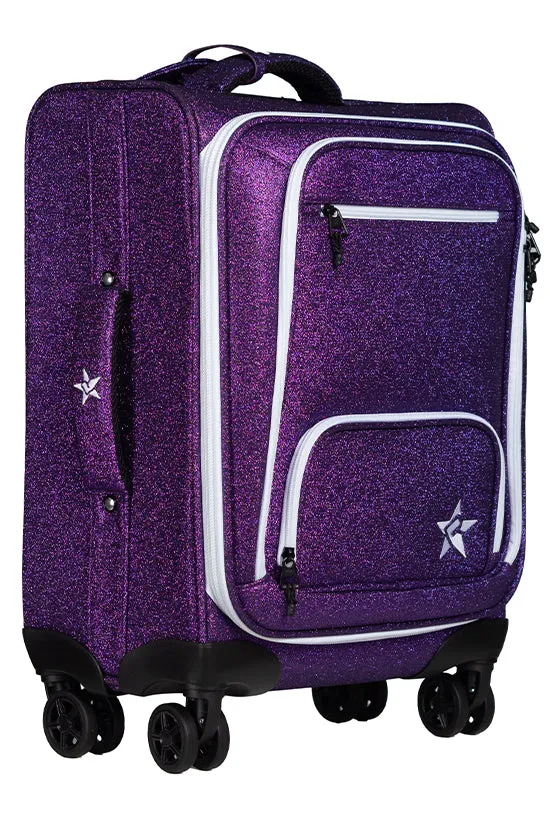 Amethyst Dream Luggage with White Zipper