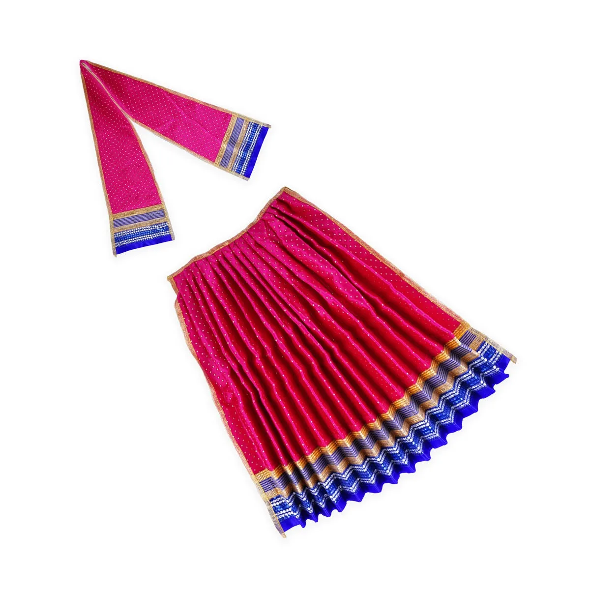 Amman Pavadai - 15 x 29 Inches | Lehenga Patka/ Satin Devi Vastra for Deity Decor/ Assorted Colour