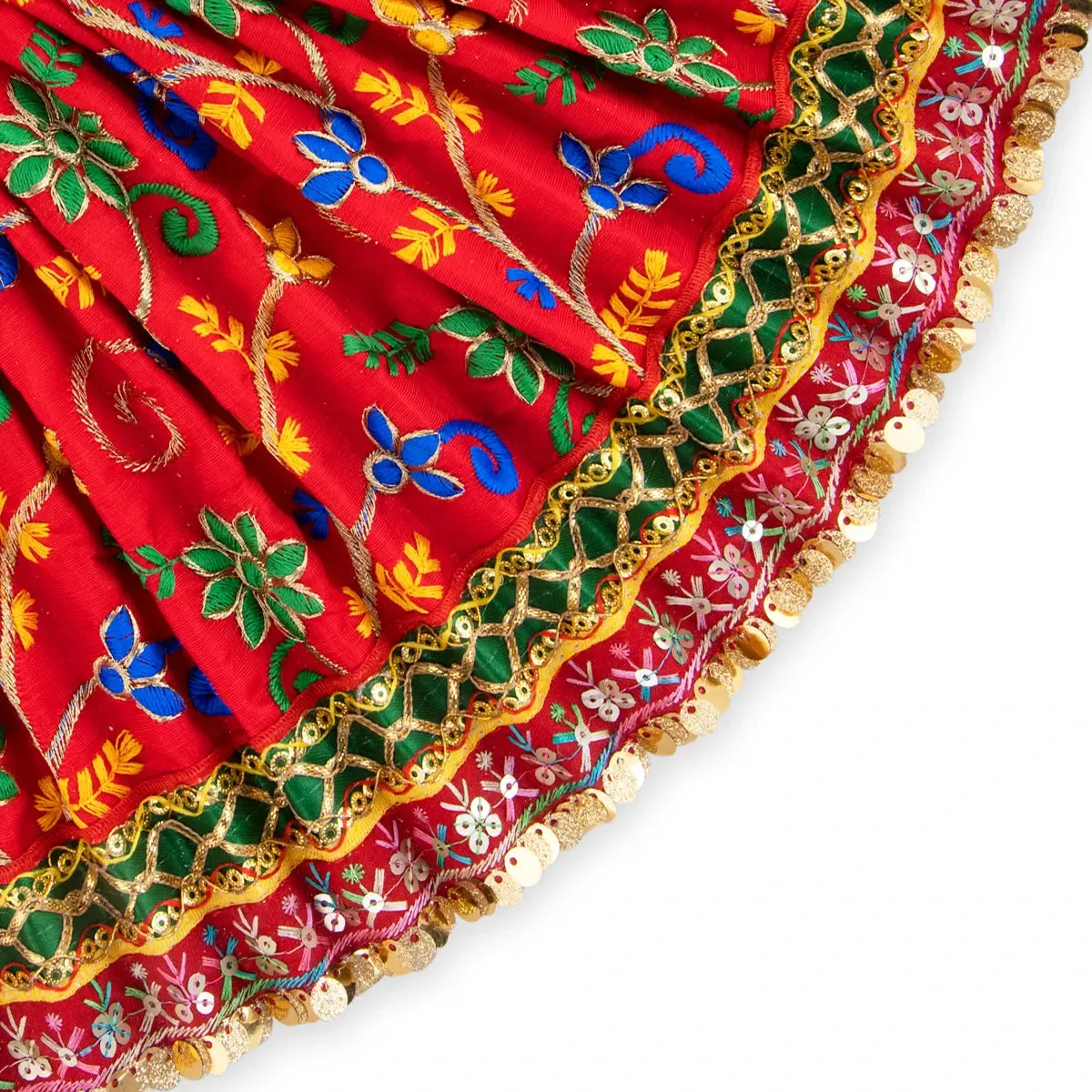 Amman Pavadai - 9 x 16 Inches | Fancy Mata Dress/ Devi Vastra/ Mata Poshak for Deity/ Assorted Colour