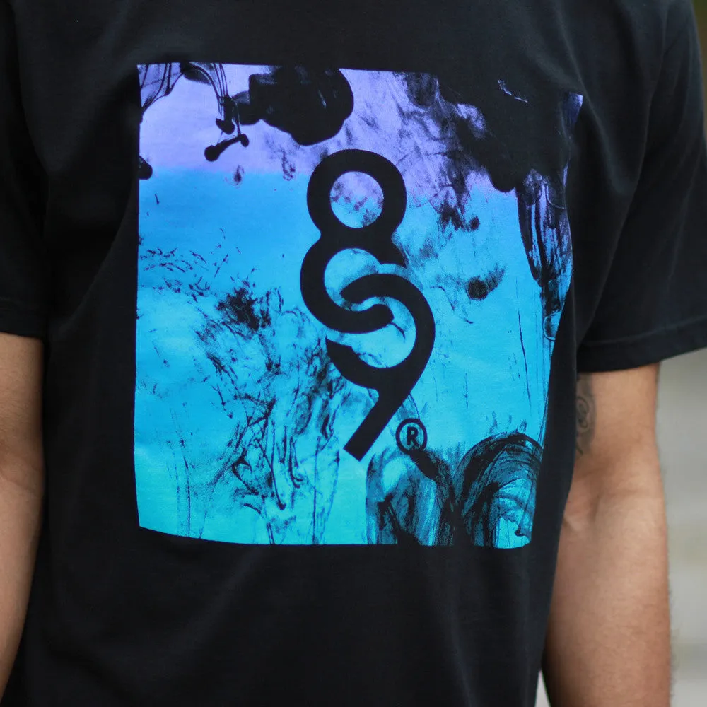 Aqua 8 Ink Square Curved Hem T Shirt