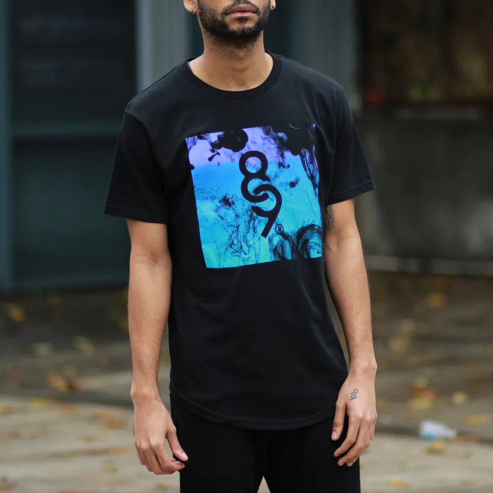 Aqua 8 Ink Square Curved Hem T Shirt