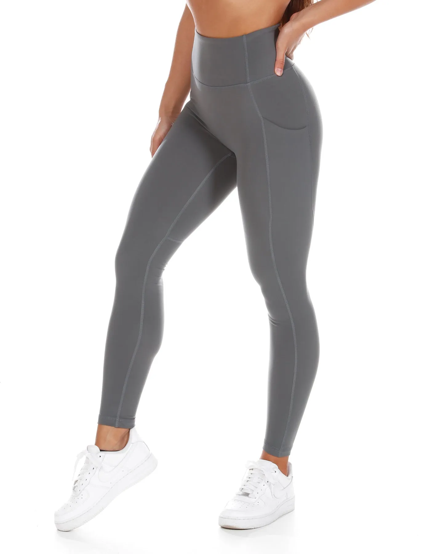 Aura Ascend Leggings - Cloud Grey