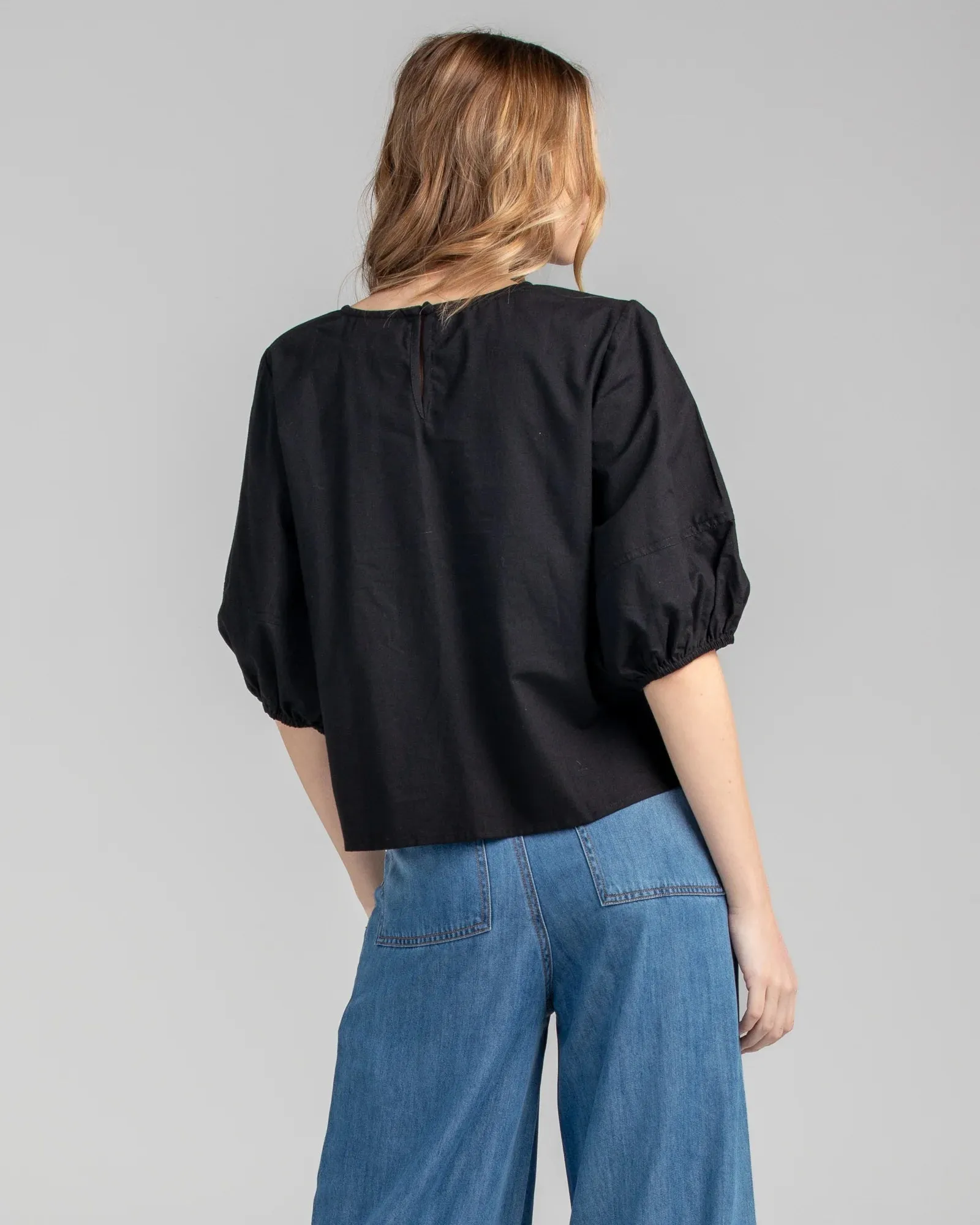 Ava Top Basic -BLACK