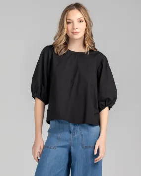 Ava Top Basic -BLACK