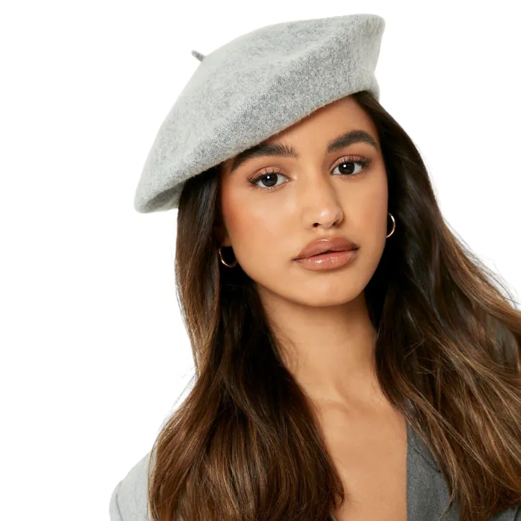 Avenel Of Melbourne Wool Beret - Grey