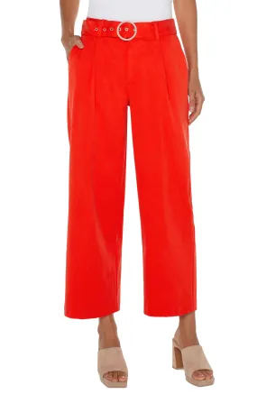 BELTED STRAIGHT TROUSER