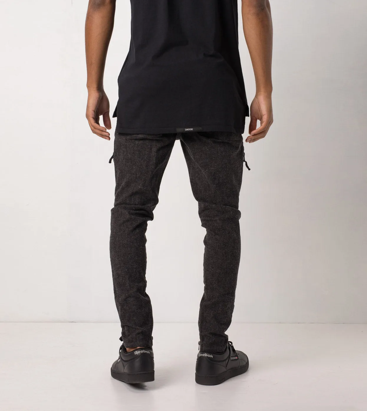 Blockshot Chino Charcoal Marle