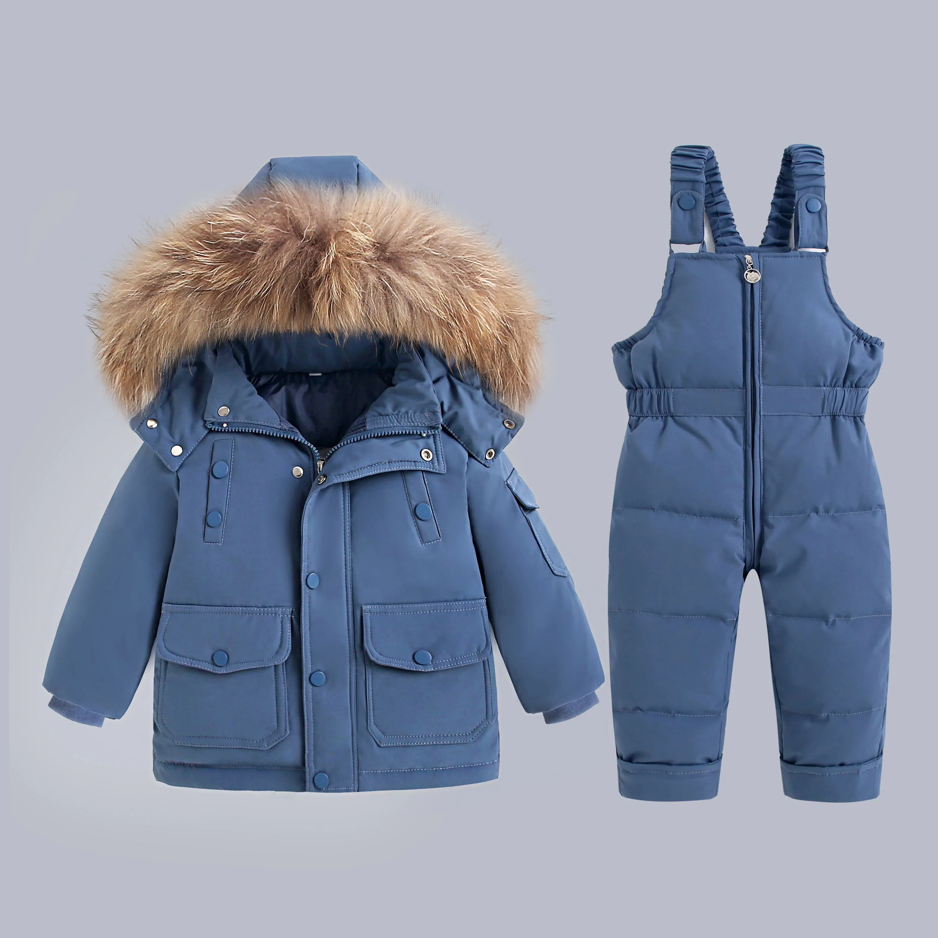 Boys Baby Blue Two Piece Snow Suit