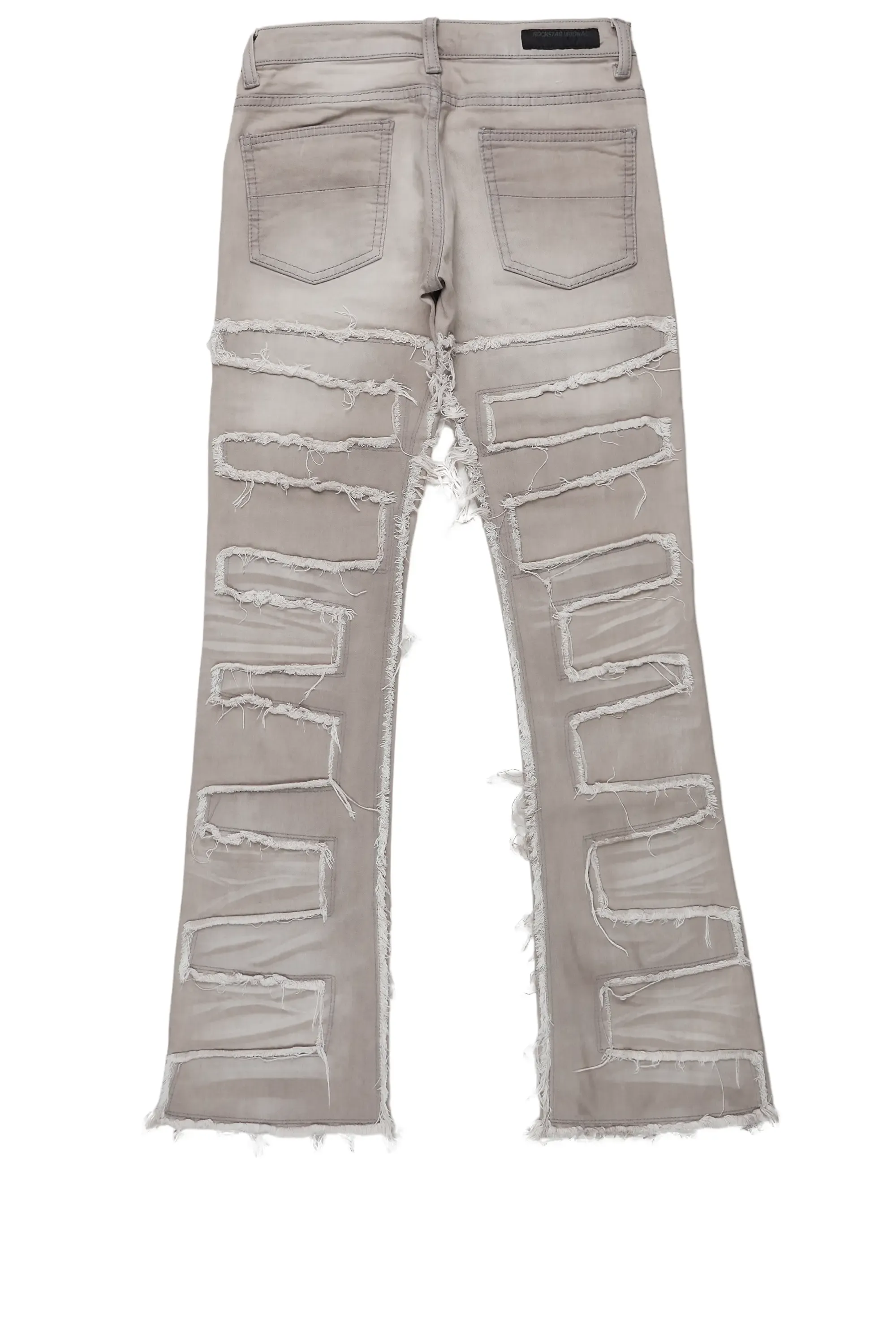 Boys Hallie Grey Super Stacked Flare Jean