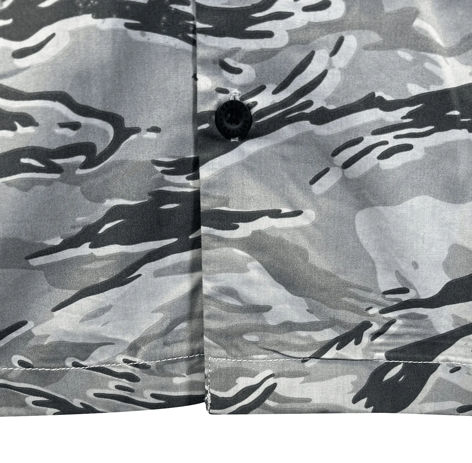 Branded  Men's Grey Bar & Shield Camo Shirt Allover Custom Print (S62)