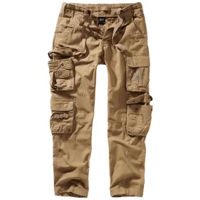 Brandit Pure Slim Fit Cargo Trousers Beige