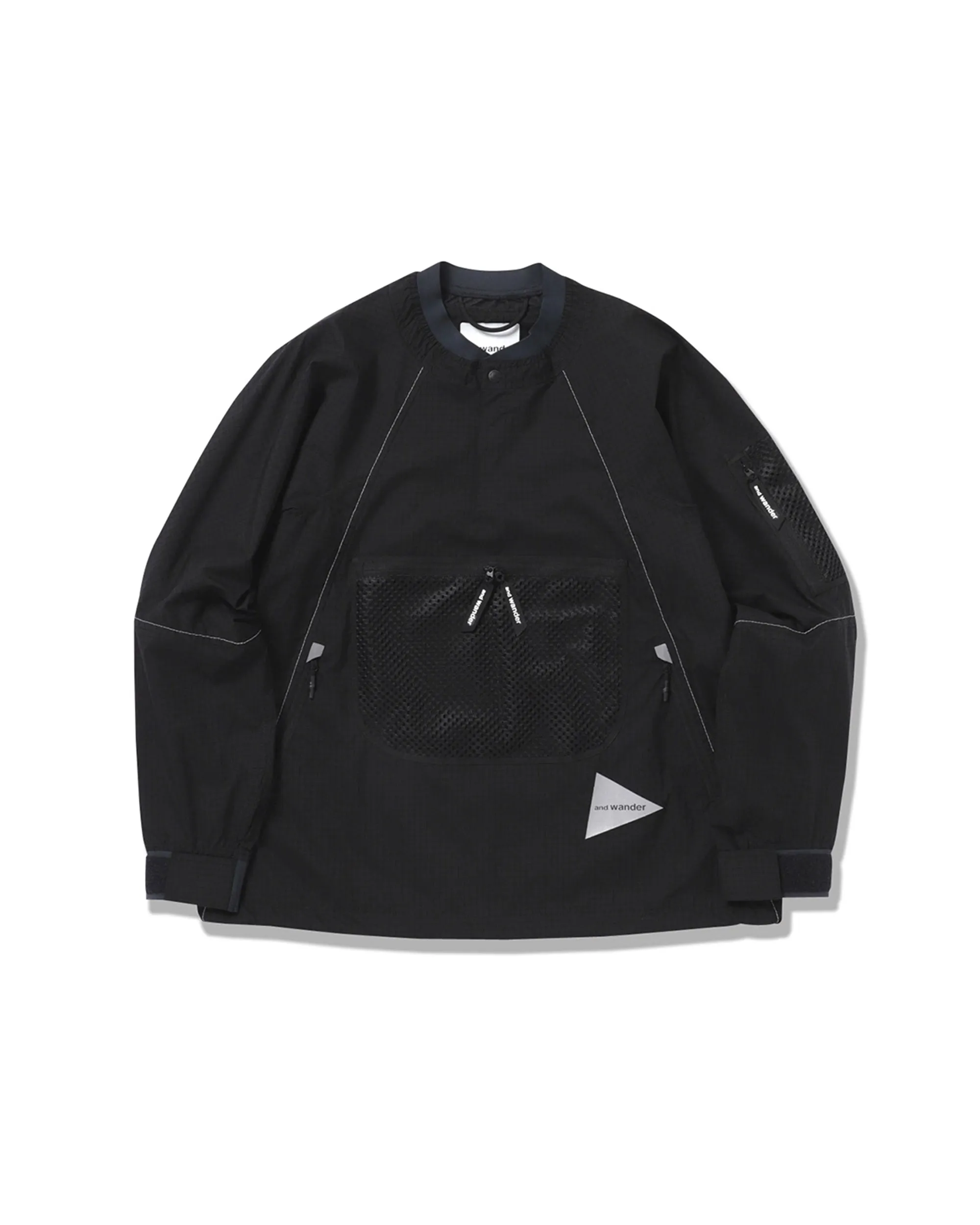 Breath Rip Pullover Jacket - Black