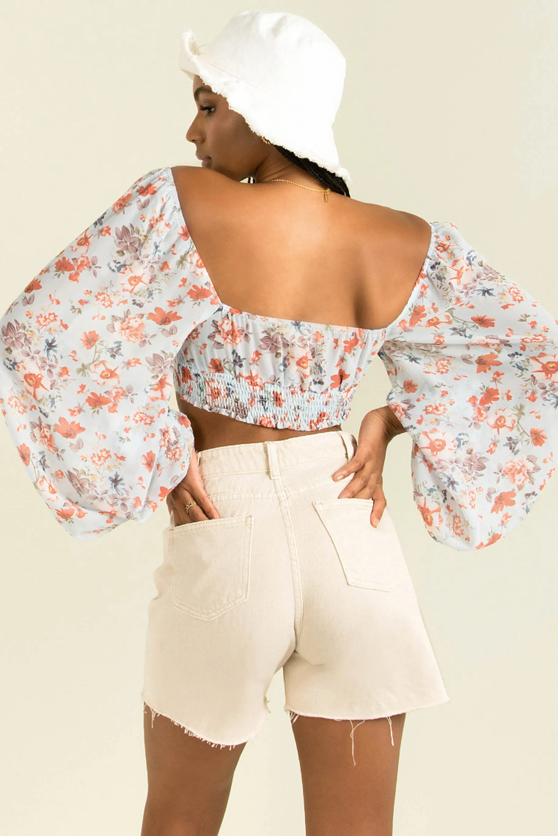 Briggs Top / Blue Floral