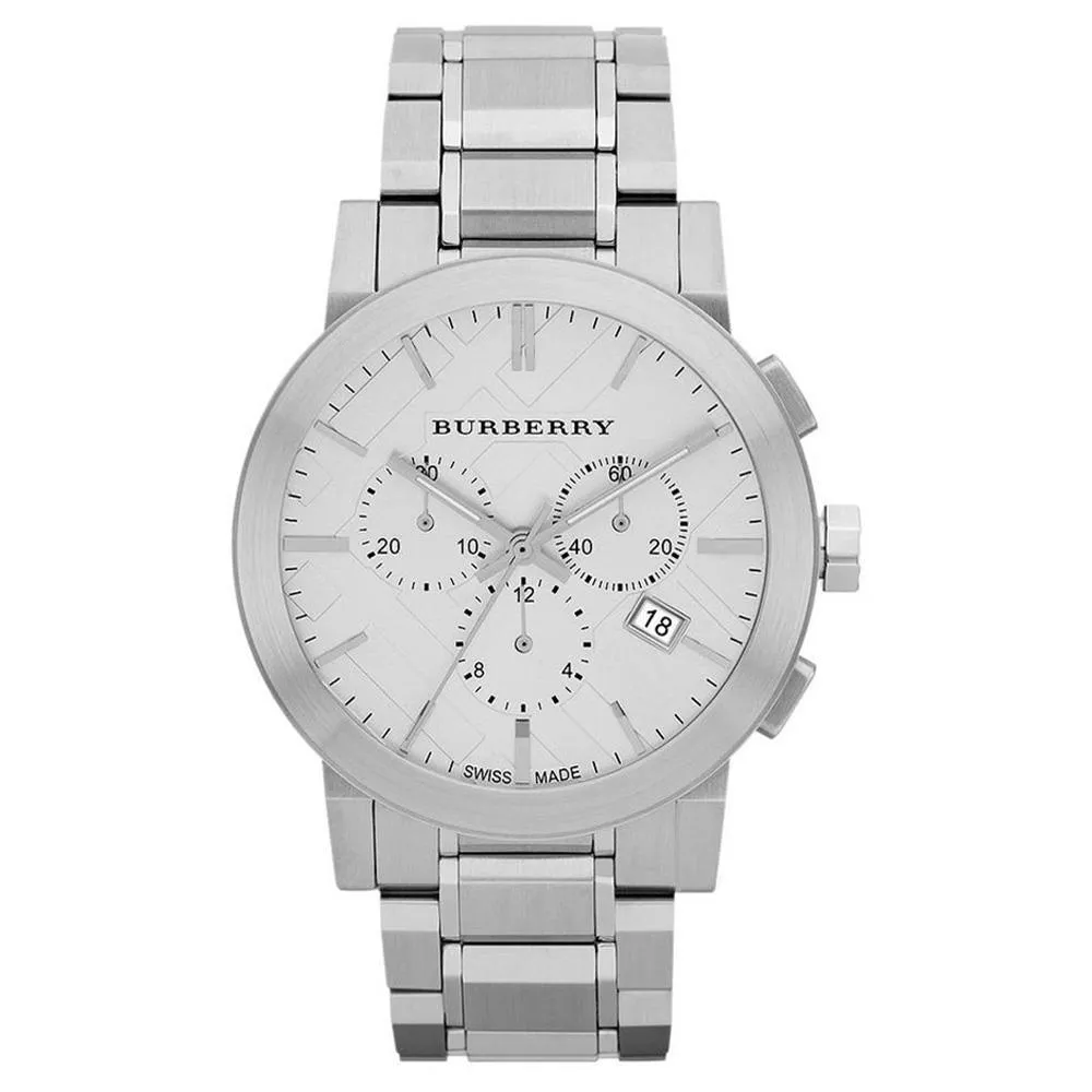 Burberry BU9350 Large Check Stainless Steel Bracelet Men's Watch