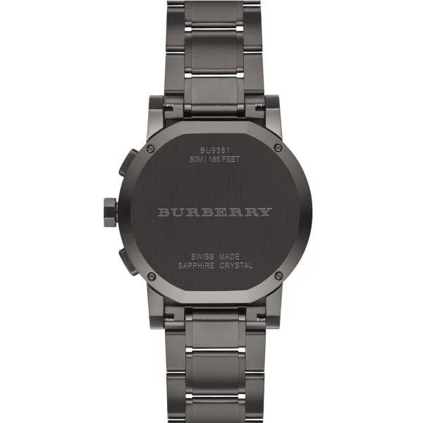 Burberry BU9381 Gunmetal Dial Grey Ion-Plated Stainless Steel Men's Watch