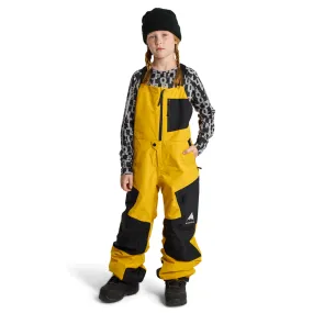 Burton Kids Powline Gore-tex Bib Pant 2025 Goldenrod/True Black