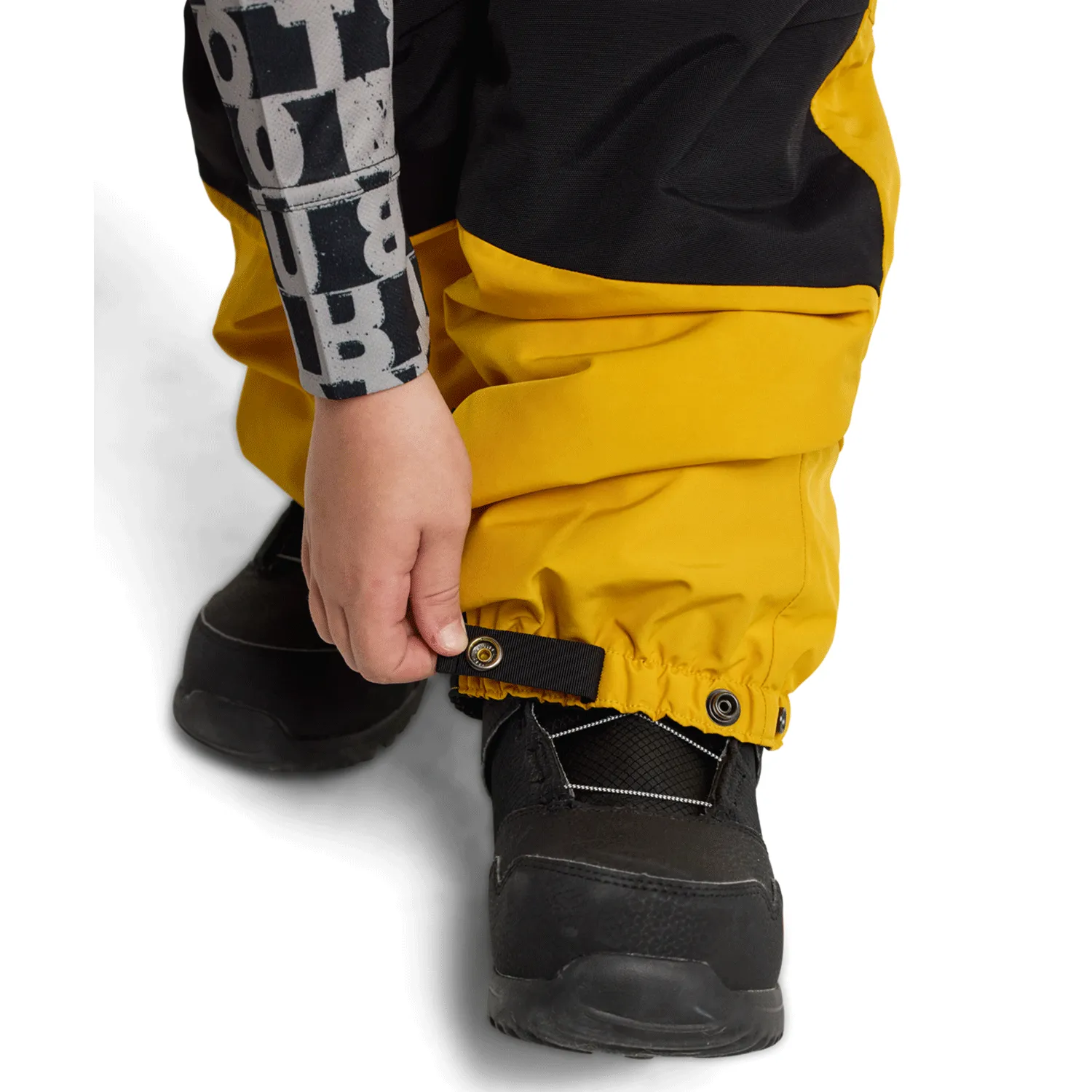 Burton Kids Powline Gore-tex Bib Pant 2025 Goldenrod/True Black