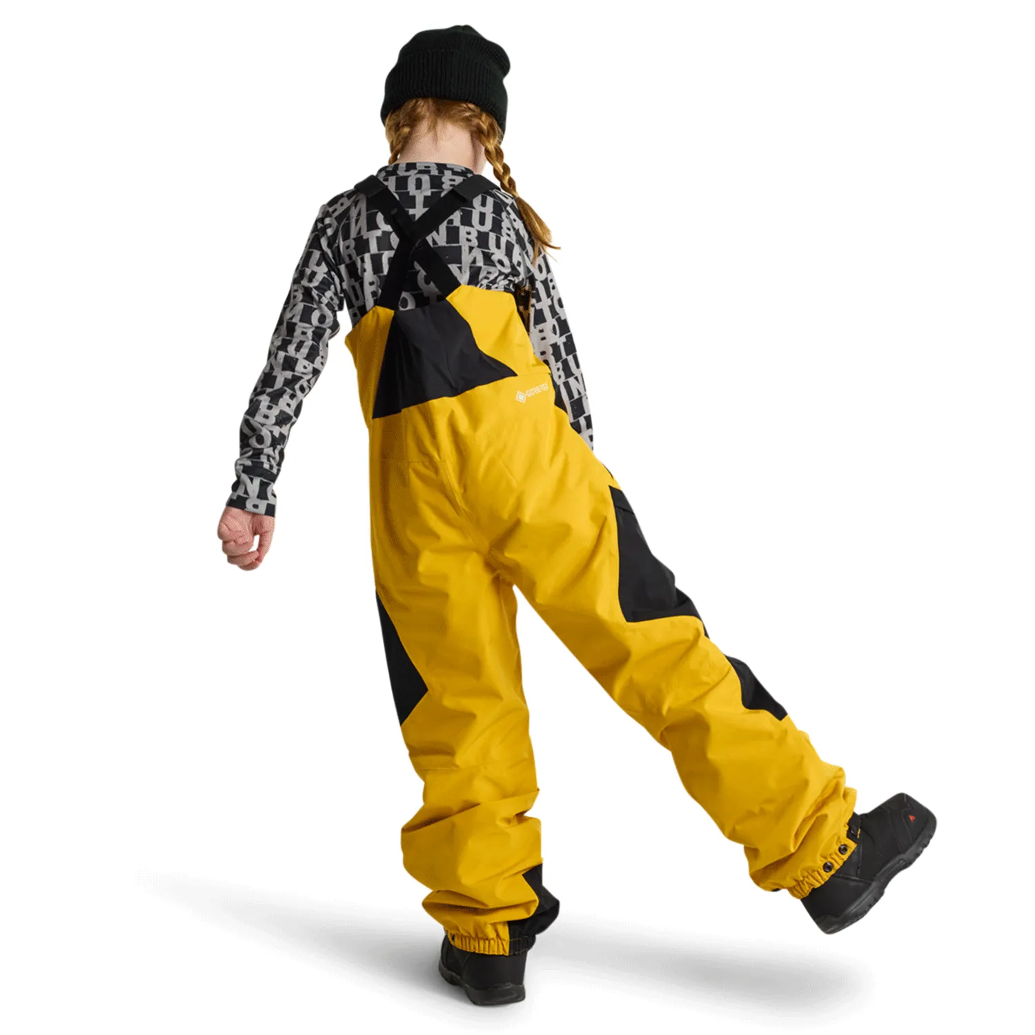 Burton Kids Powline Gore-tex Bib Pant 2025 Goldenrod/True Black