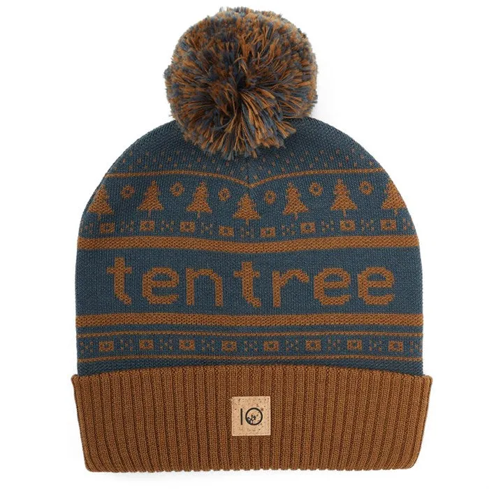 Cabin Beanie (Ocean Blue/Rubber Brown)