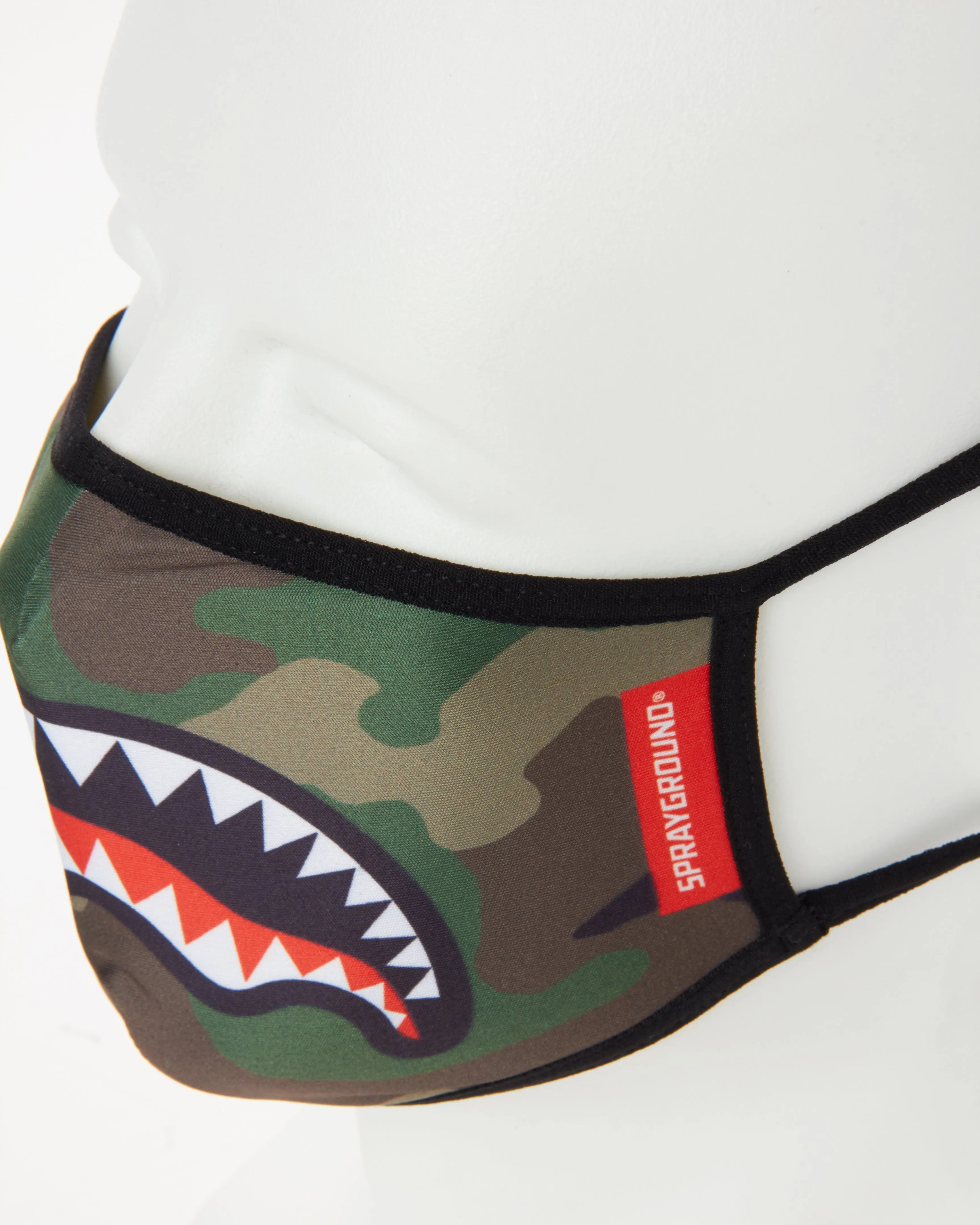 CAMO SHARKMOUTH FORM-FITTING MASK