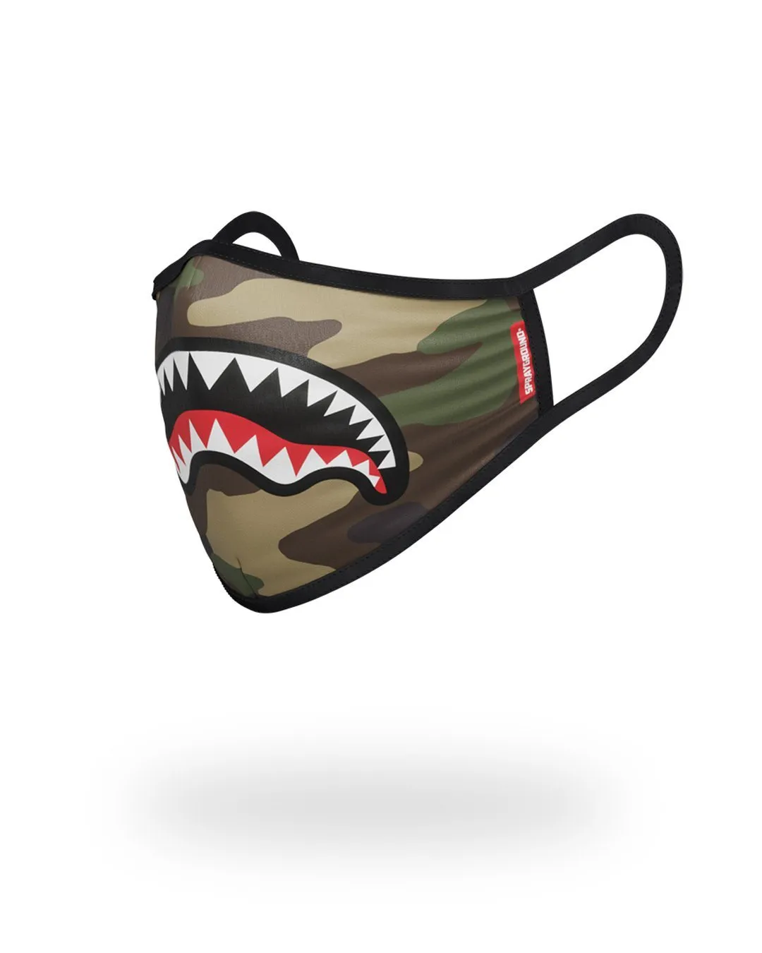 CAMO SHARKMOUTH FORM-FITTING MASK