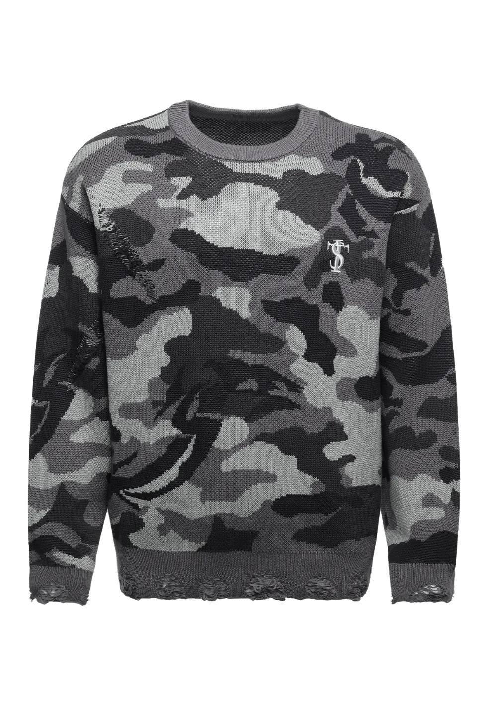 Camouflage Knitted Sweater