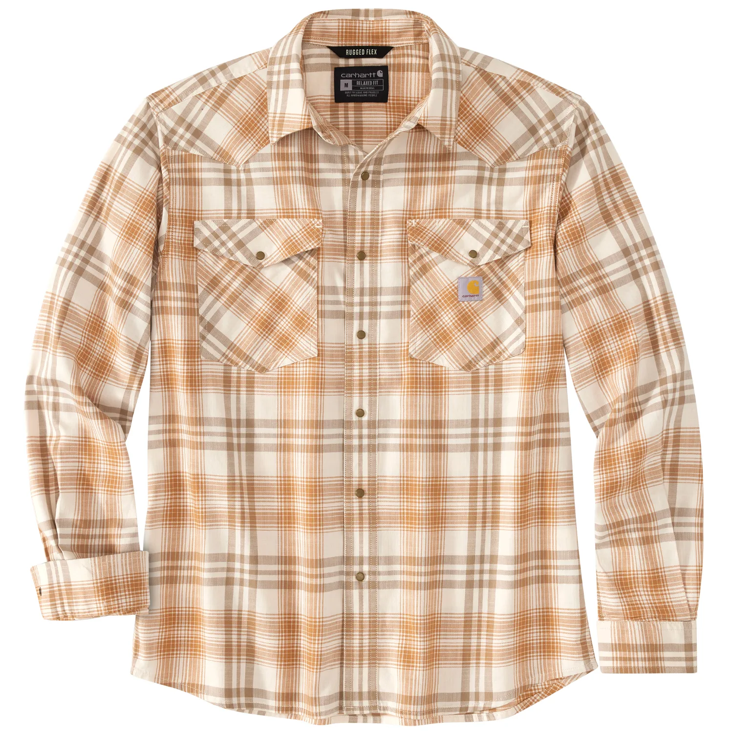 Carhartt Men's Montana Relaxed Fit Lightweight Plaid Button-Down Work Shirt