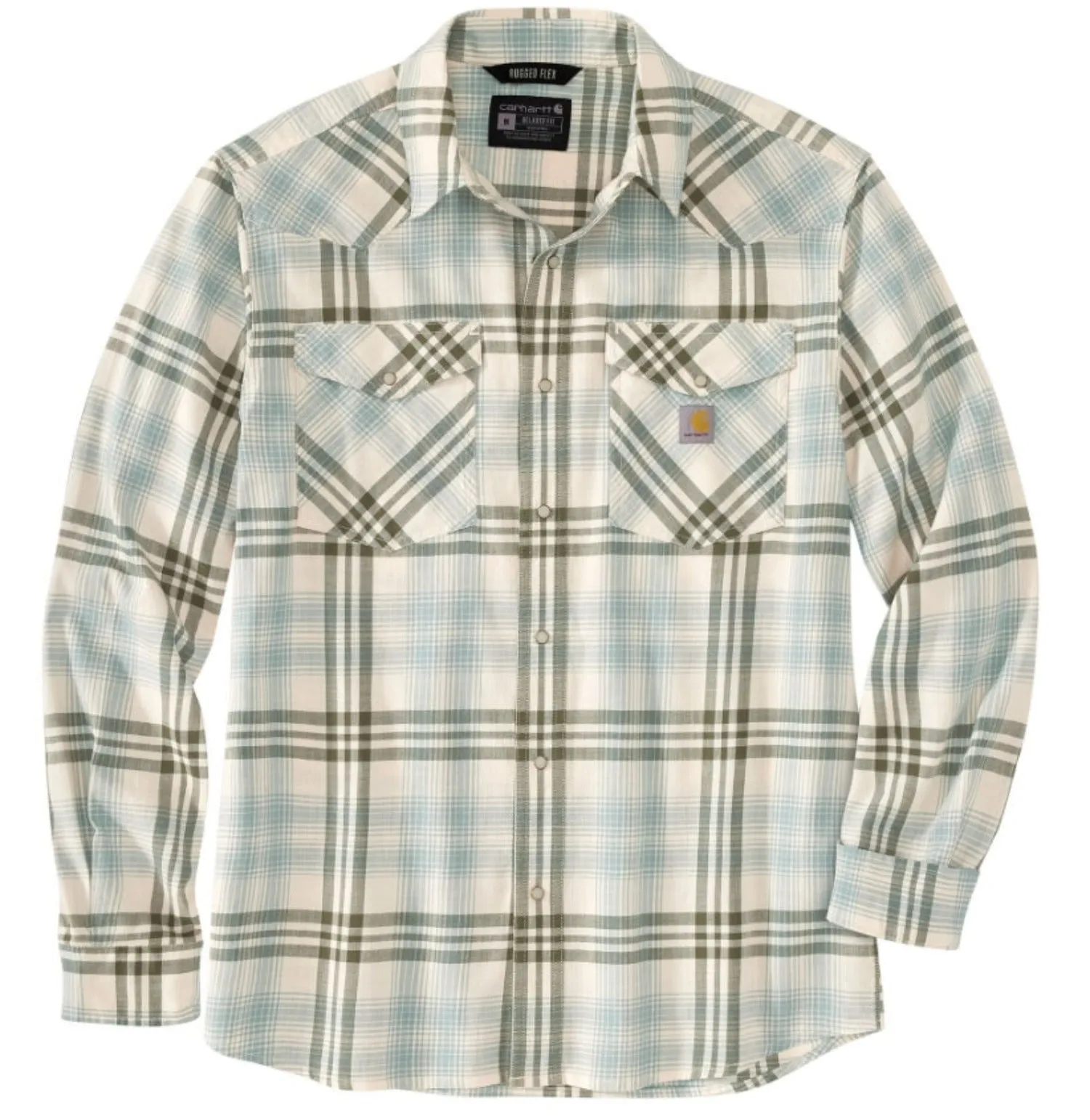 Carhartt Men's Montana Relaxed Fit Lightweight Plaid Button-Down Work Shirt