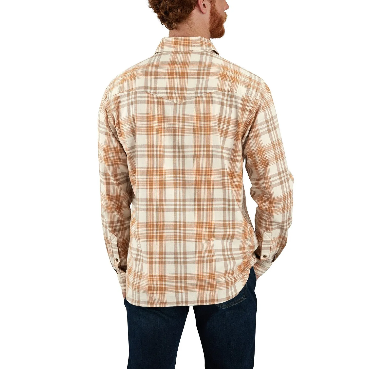 Carhartt Men's Montana Relaxed Fit Lightweight Plaid Button-Down Work Shirt