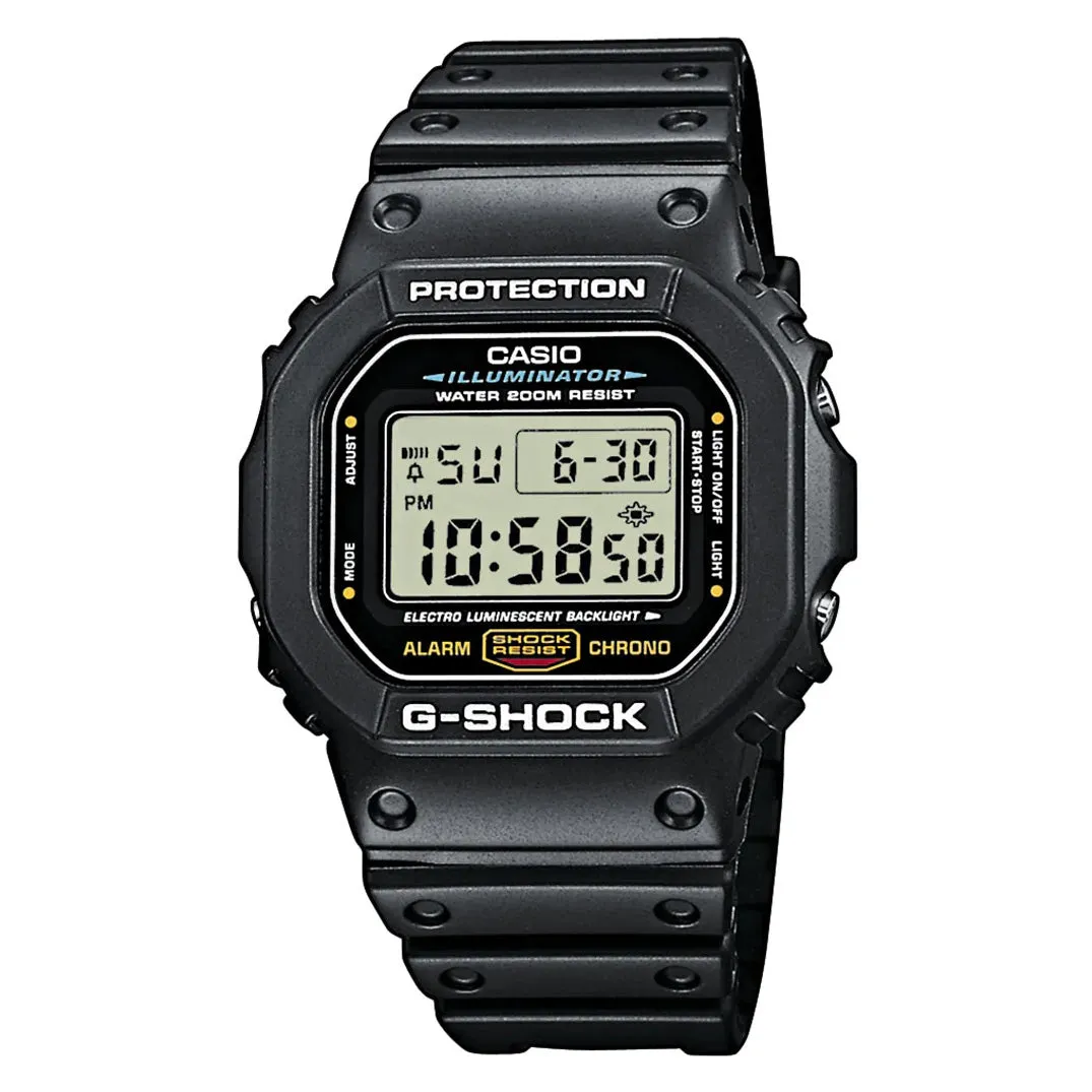 Casio G-Shock Watch Men's Classic Square Black DW-5600E-1VER