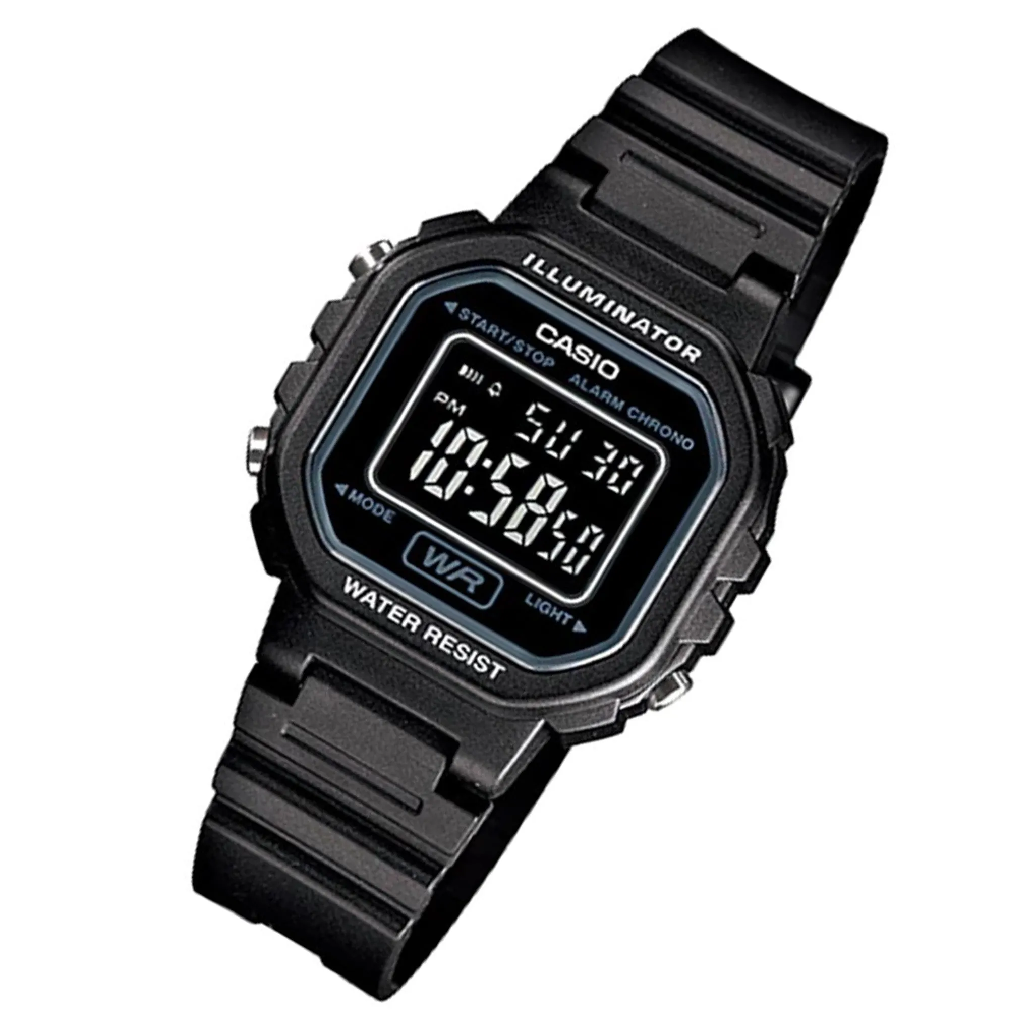 Casio Illuminator Black Resin Women's Digital Watch - LA20WH-1B