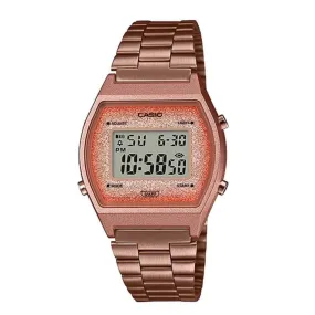 Casio Vintage Digital Copper Tone Stainless Steel Ladies Watch| B640WCG-5DF