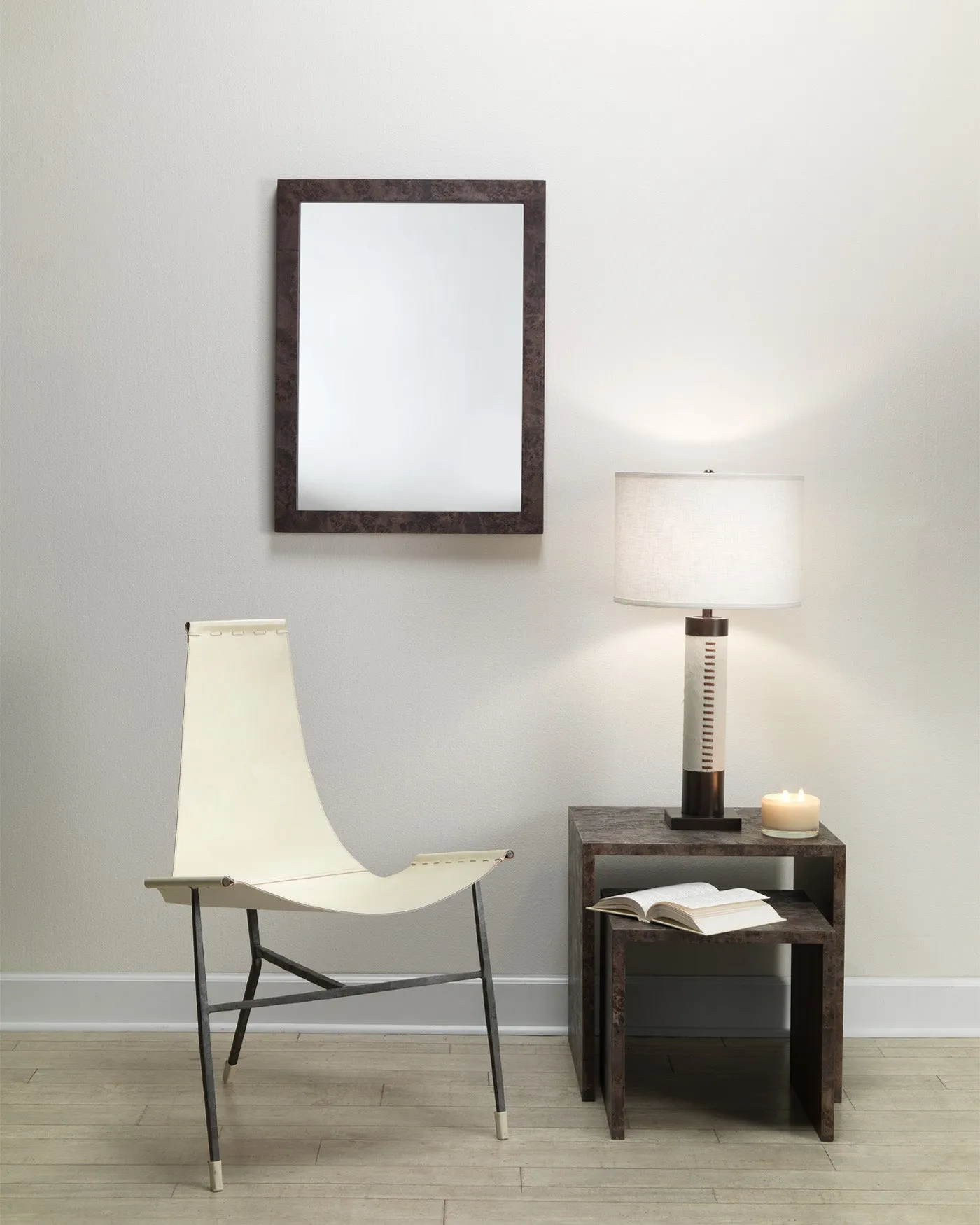 Chandler Rectangle Mirror - Charcoal