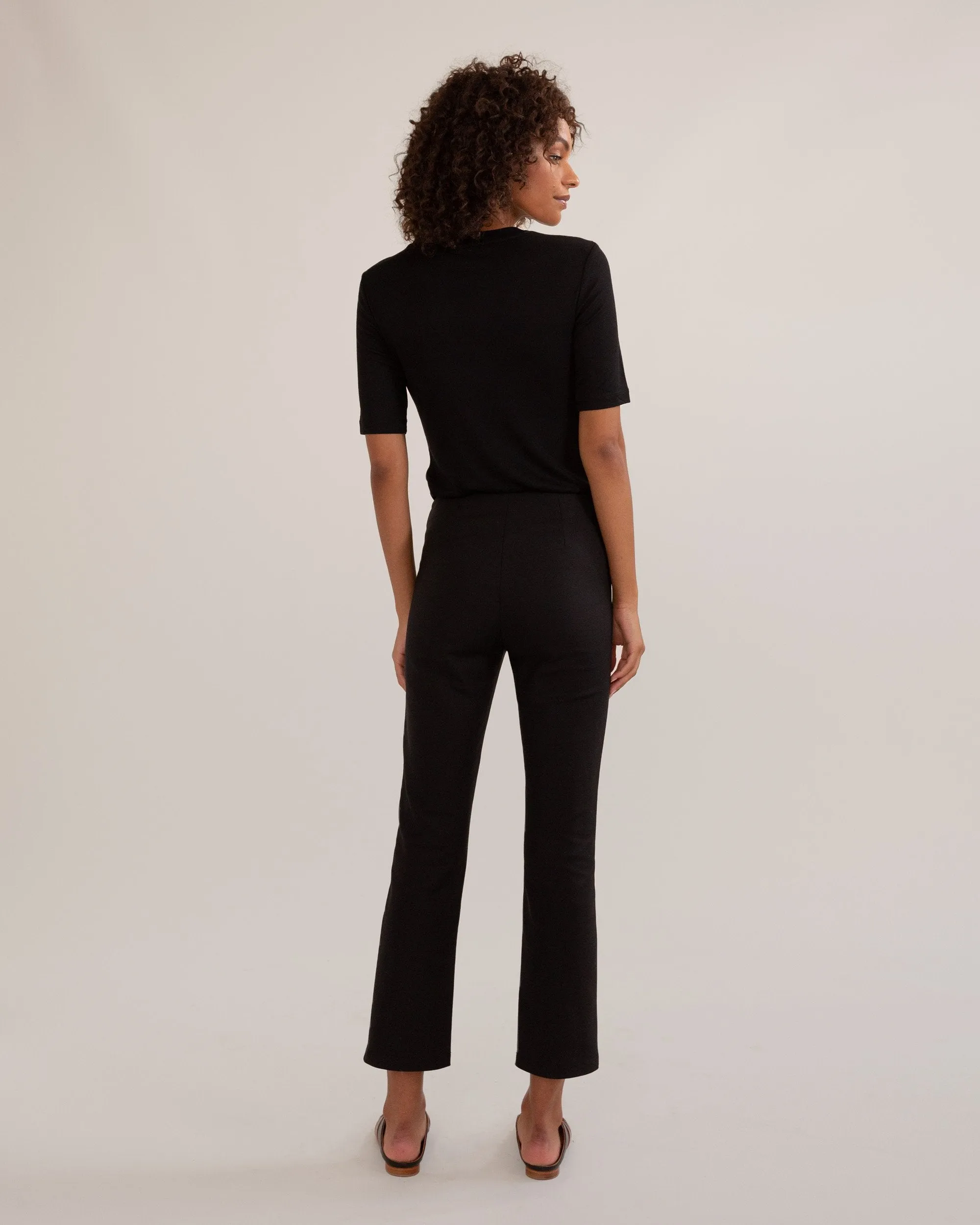 Christine Crop-Kick Ponte Pants