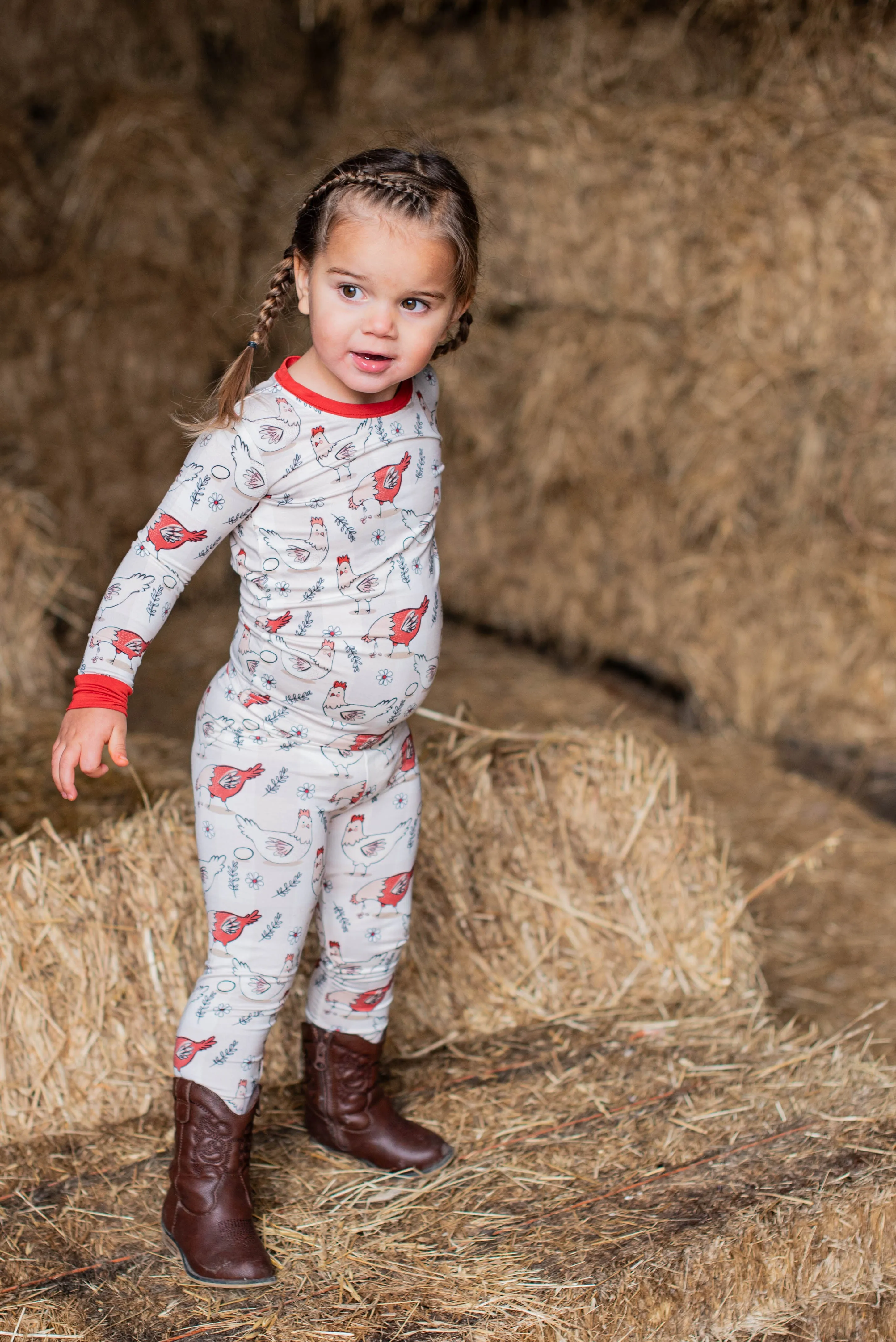 Cluckin' Around 2 Piece Pajama Set